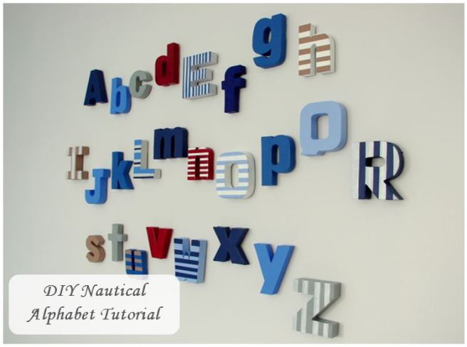 DIY Nautical Alphabet tutorial