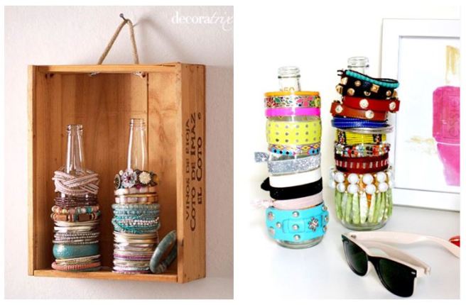 Bottle Jewellery Bracelet Holder Organizer