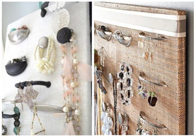 Cupboard Door Handles Jewellery Holder Organizer