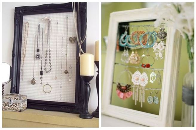 Picture Frame Wire Jewellery Holder Organizer