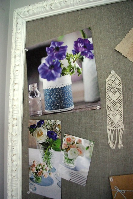 DIY Shabby Chic Organising Mail Pin Cork Board1